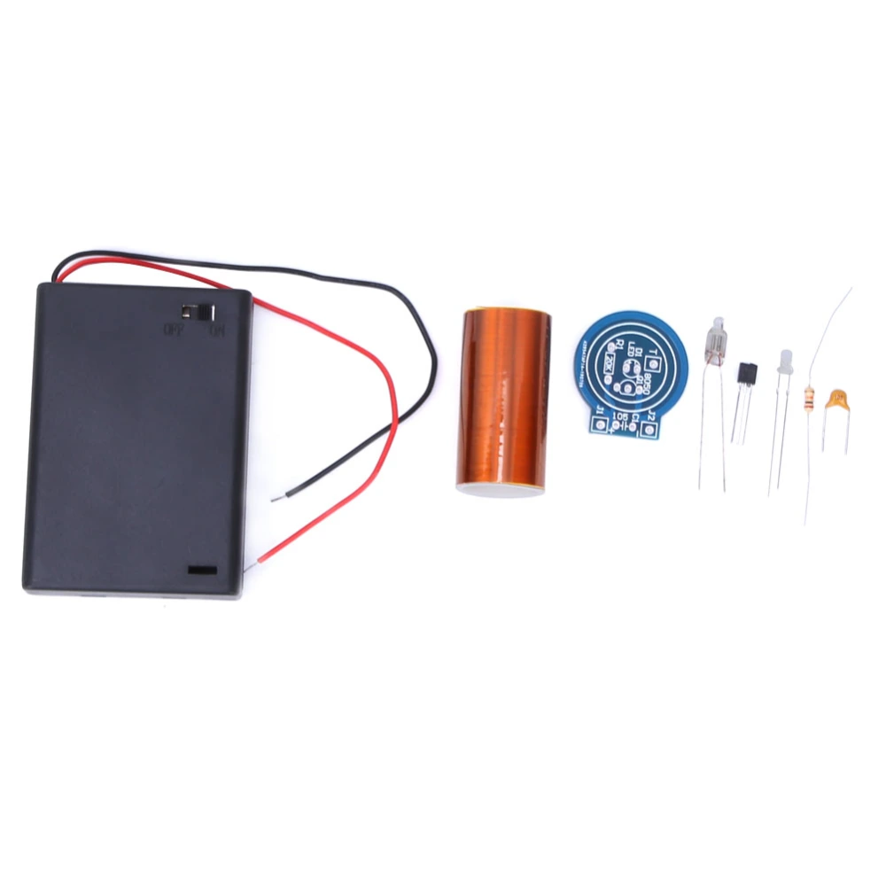 Mini Tesla Coil Battery Powered No Arc Remote Ignition Tesla Electronic DIY KitAssemblly Kit