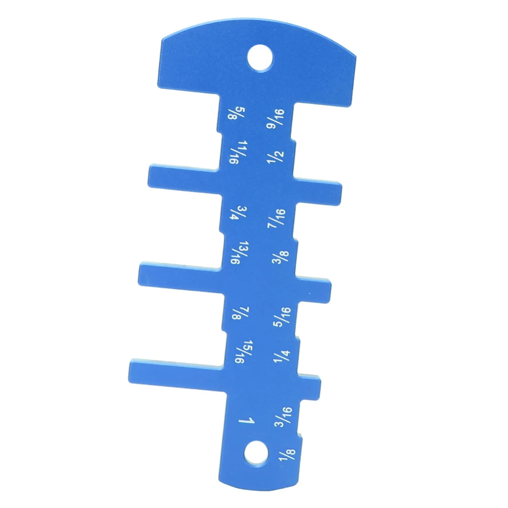 Woodworking Depth Gauge British System Carpenter's DIY Tool for Router Table SawBlue