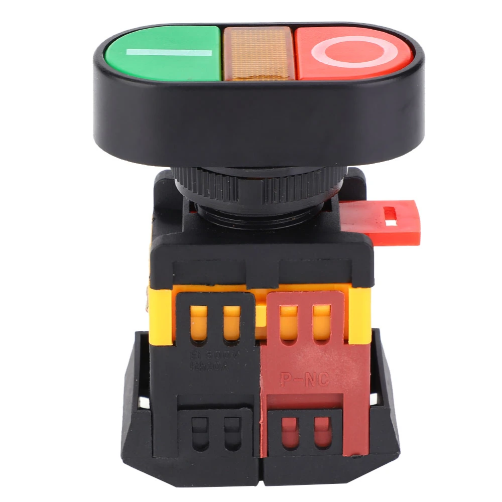 APBB-22/25N Double Push Button Switch with LED Light NoNC Momentary Button Switch(220VAC )