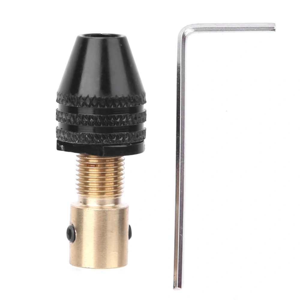 Chuck Brass Balck High Quality Mini Electric Drill Accessories 2.35mm/3.175mm Hole Diameter3.175mm Set(black chuck with rod)