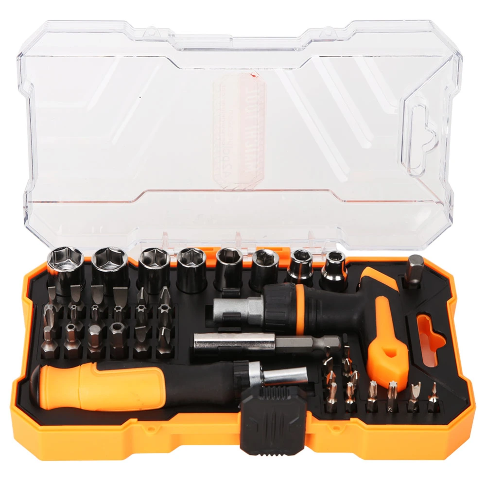 42pcs Screwdriver Bits Socket Kits Slot Cross Star Square Hex Screwdriver Bits with Magnet