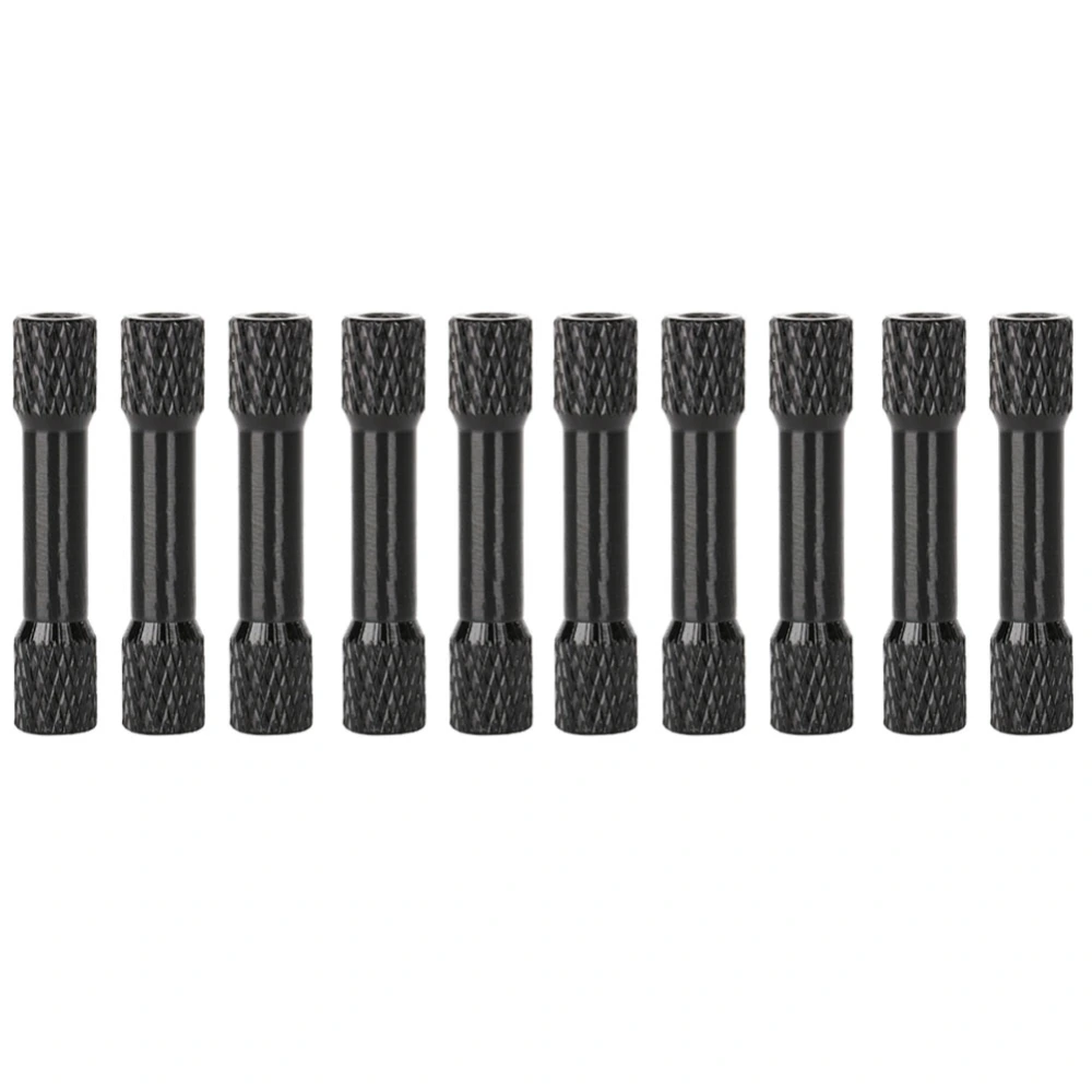 10 Pcs Standoff M3x30mm Anodized Aluminum Alloy Internal Thread Column Spacer for DroneBlack