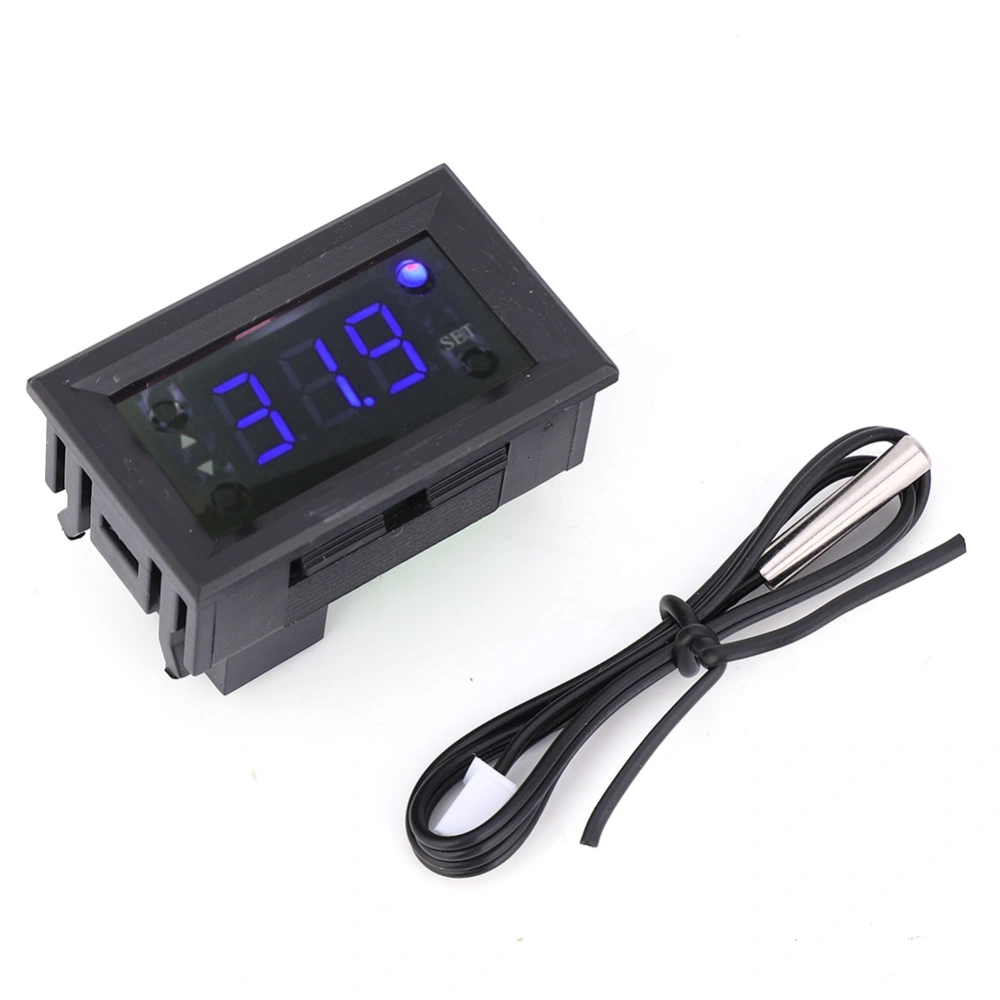 W1218 Digital Temperature Controller Thermostat Regulator DC12V -20~100℃Blue Light DC12V