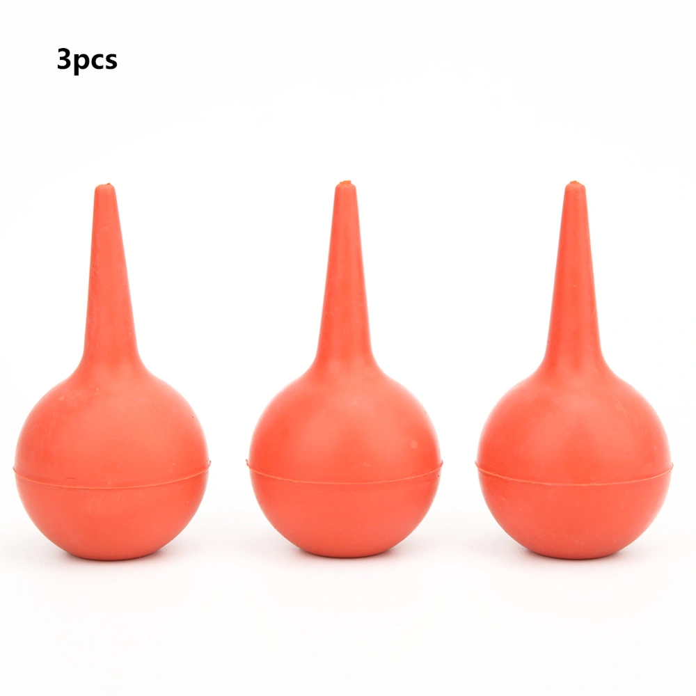 3Pcs 30ml Rubber Ear Washing Ball Blowing Lab Suction Bulb Ball Laboratory Tool3Pcs 30ml