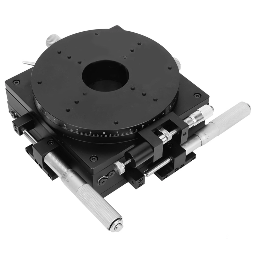 SEMXYR-160 XYR 3 Axis 160x160mm Fine Tuning Platform Optical Displacement Table Cross Guide