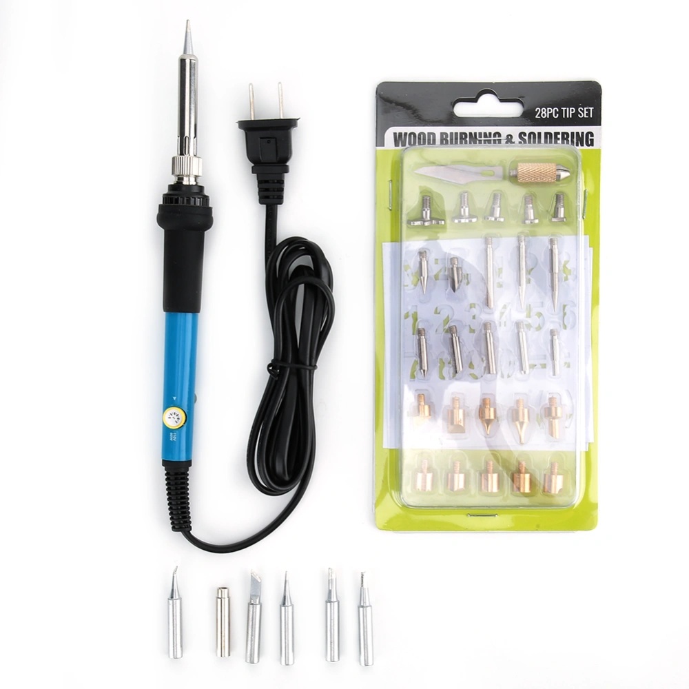 35 Pcs Woodburning Tool Kit Soldering Iron Kit Pyrography Set 60W 200~450℃