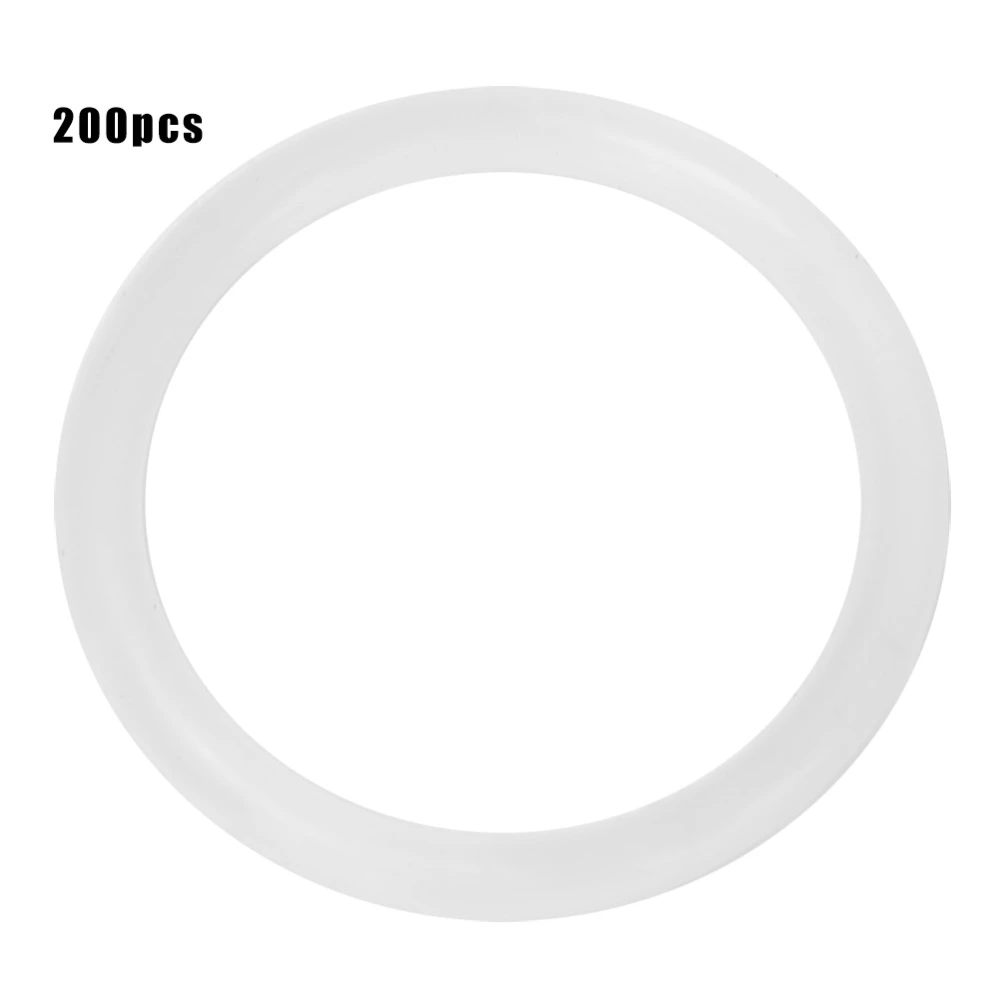 200 Pcs Silicone O Ring Water Proof 22x2mm White Sealing Gasket Washer for Sealing Purpose