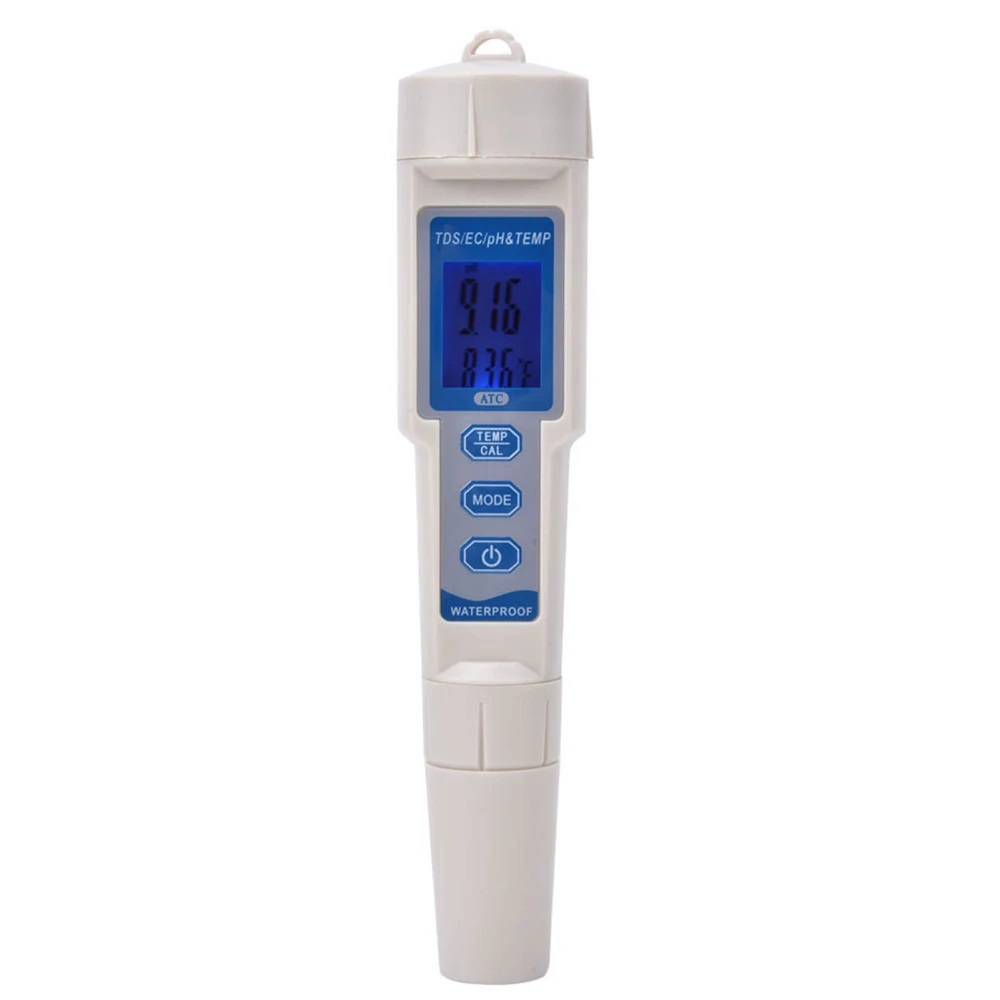 4in1 Multifunctional Portable PH/EC/TDS/Temperature Digital Water Quality Tester Monitor Meter Pen