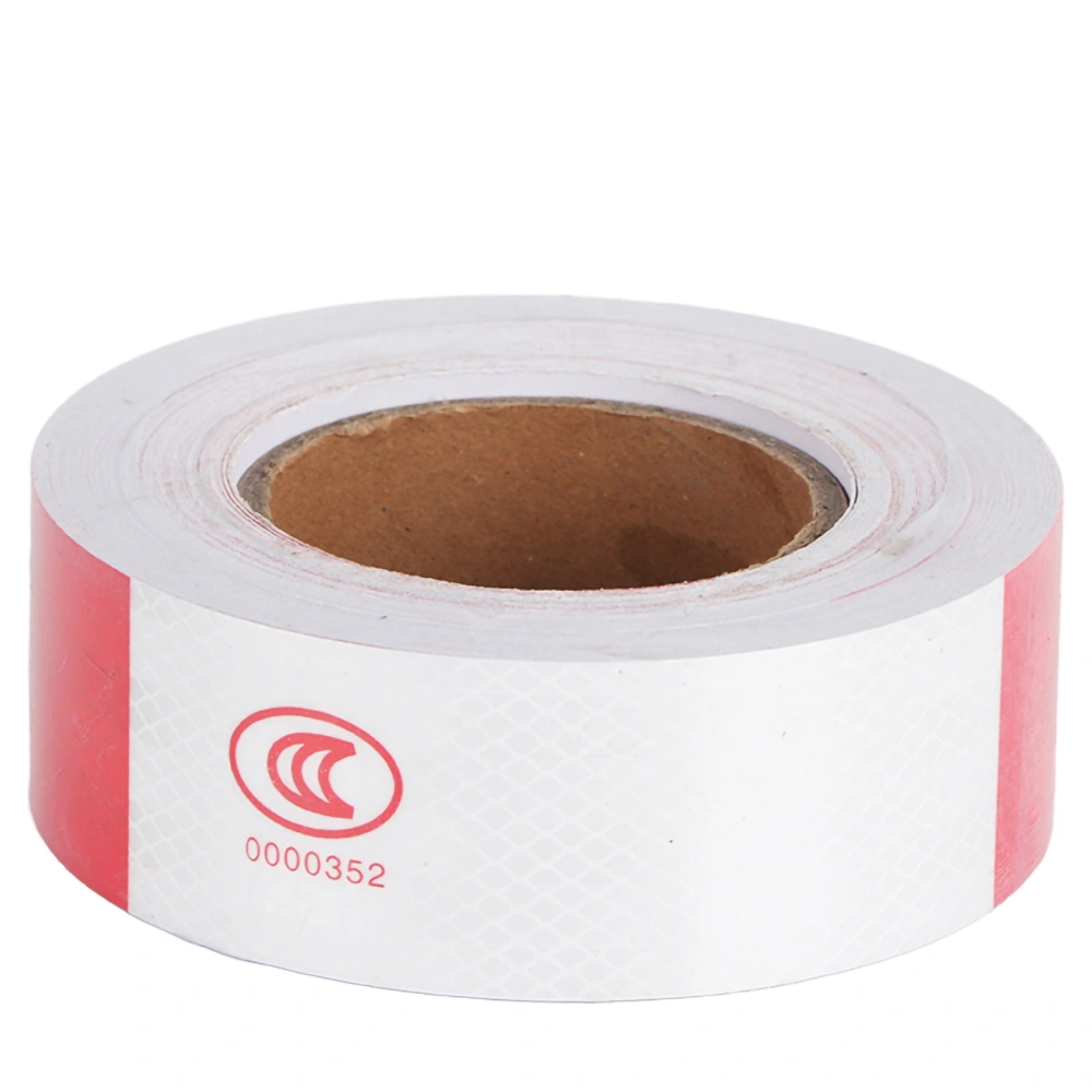 Safety Sticker Tape Red White Strong Adhesion Reflective Car Truck Bike Traffic Strip Supplies