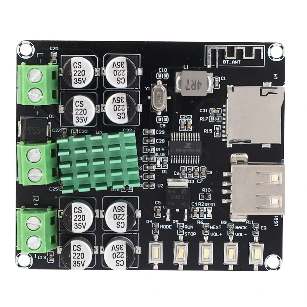 VHM-302 TPA3116D2 2x50W Dual Channel Digital Stereo Bluetooth Audio Amplifier Power Amp Board