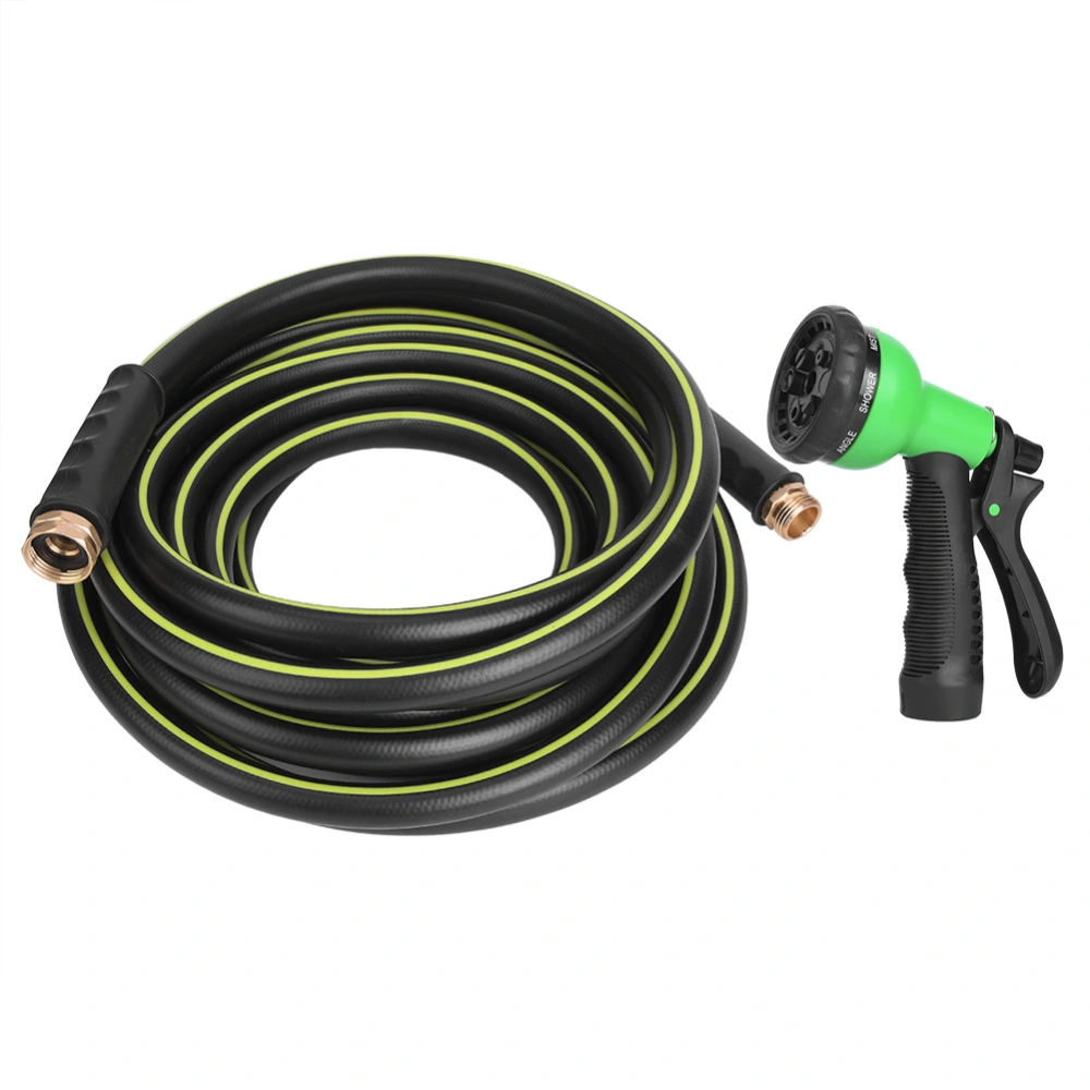 Garden Watering Gun Car Washing Sprayer 8 Spray Pattern with 32ft Tube 5/8inch NPT Connector10M