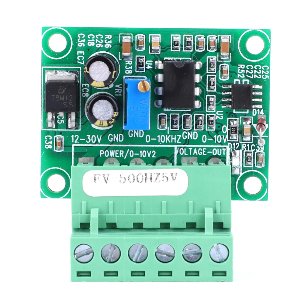 FV-500Hz5V Frequency to Voltage Converter Module 0-5V Voltage Digital to Analog Inverter Module