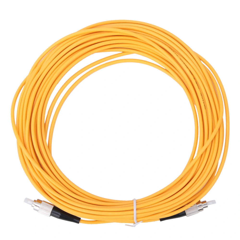 10m FC/UPC to FC/UPC Single Mode Optical Fiber Patch Cable Cord Jumper Yellow