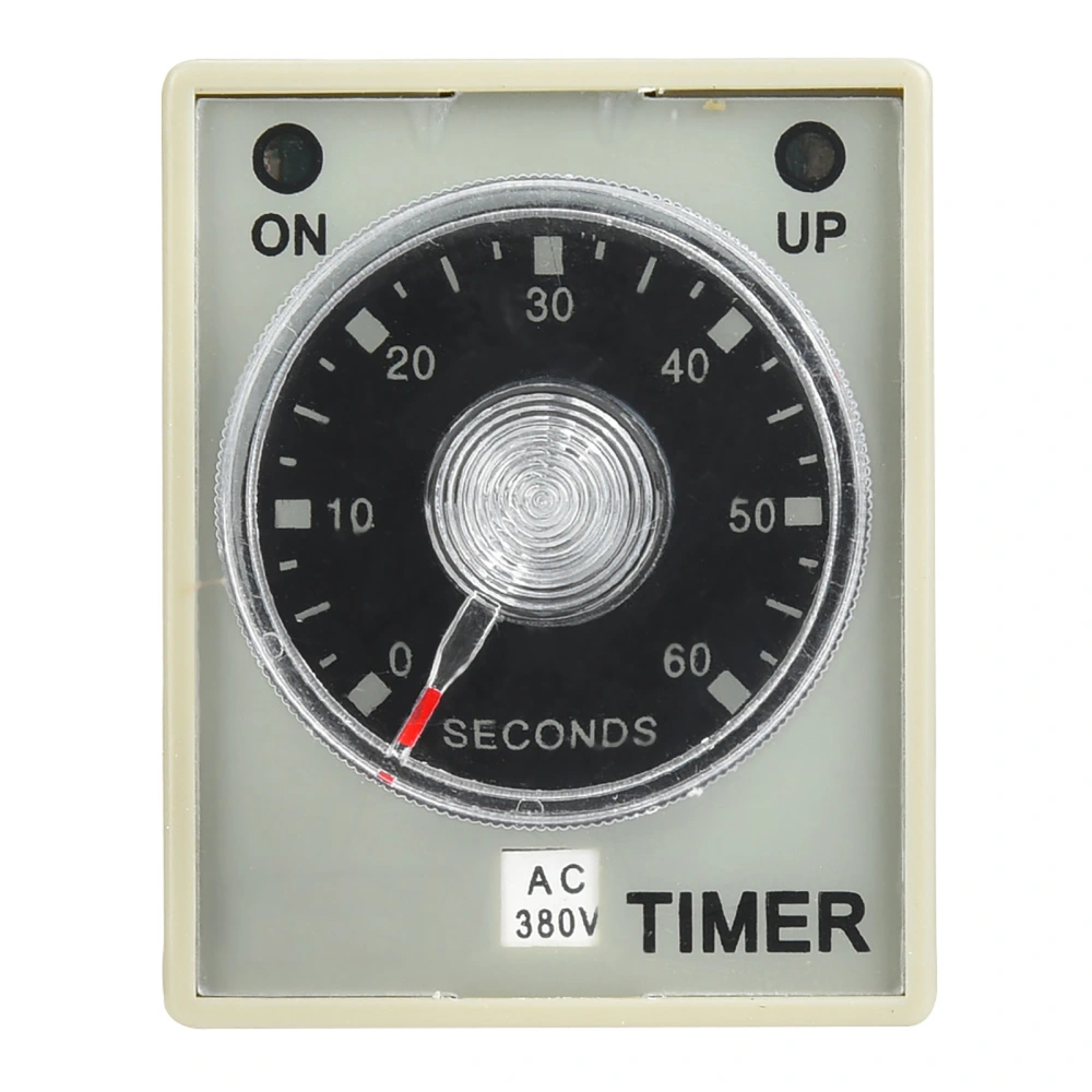 Electronic Time Relay 8 Pins Release Delay Timer 35mm DIN Rail Mount 60S Delay Range (AC380V)