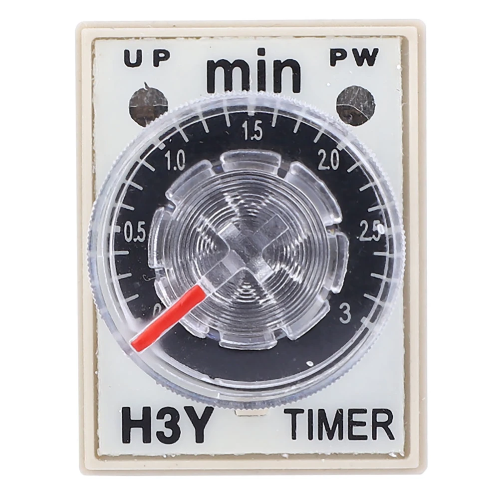 H3Y-2 Time Relay Power On Delay Timer 0-3M Minute 8 Pin 24V 110V 220VDC24V