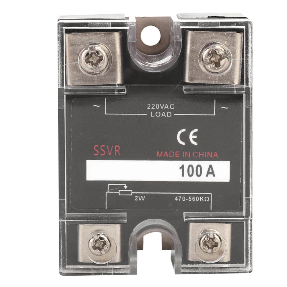 Solid State Voltage Regulator Single Phase SSVR 470-560KΩ Load 220VAC Electrical Supplies(BERM-R 100A )