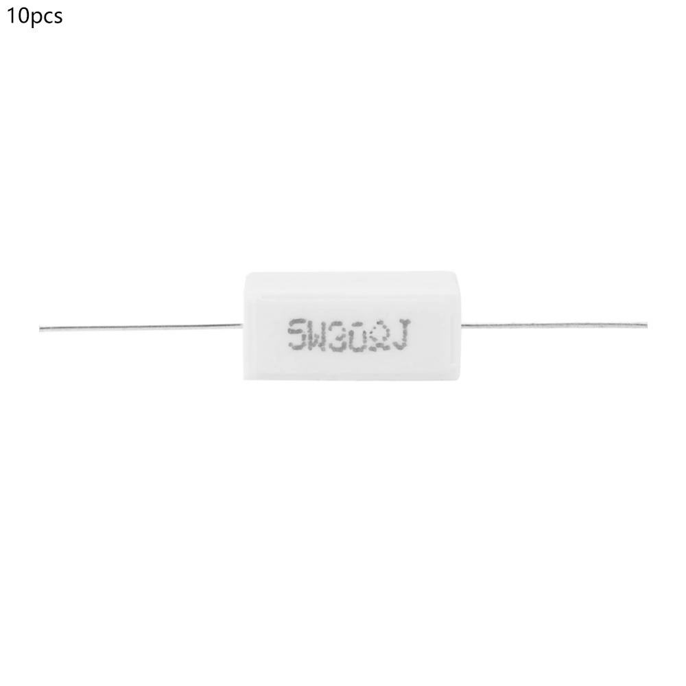 10Pcs Cement Resistor Power Resistance 5% Electronic Components 5W(30R)