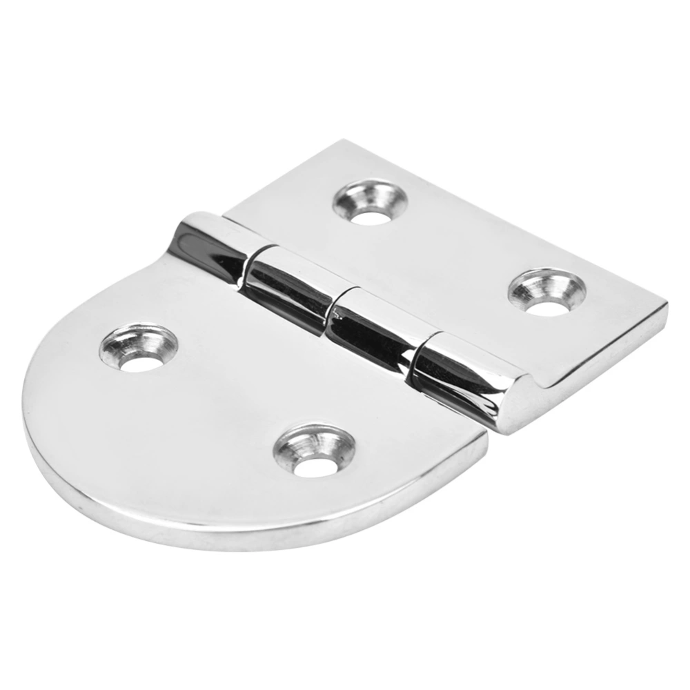 Stainless Steel Hinge Round Head Mirror Polishing Home Door Installing Tool 80x64x4.5mm