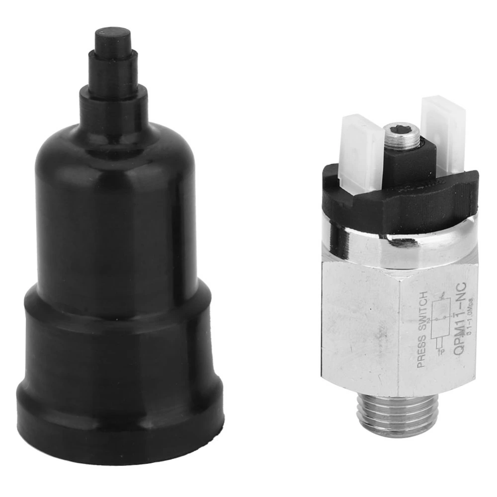 Adjustable Air Pressure Switch Normally Closed QPM11-NC Switch G1/4in AC220V 48VAC/DC