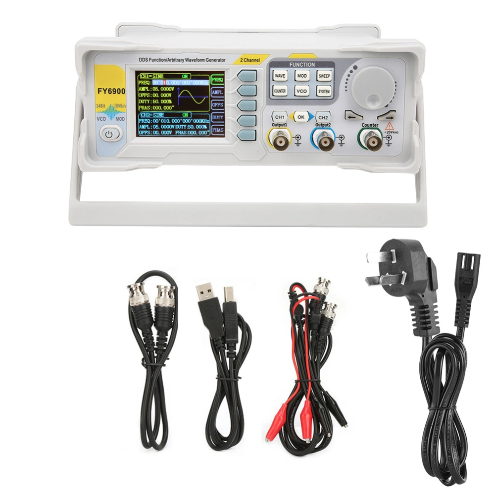 FY6900 Sine 0-30 MHZ 2.4in TFT Screen Digital Signal Generator Meter ( 240V)