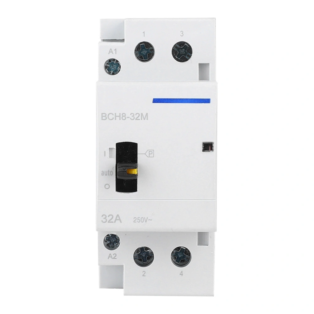 2P32A Household AC Contactor with Manual Control Function for Building Electrical (1NO1NC)