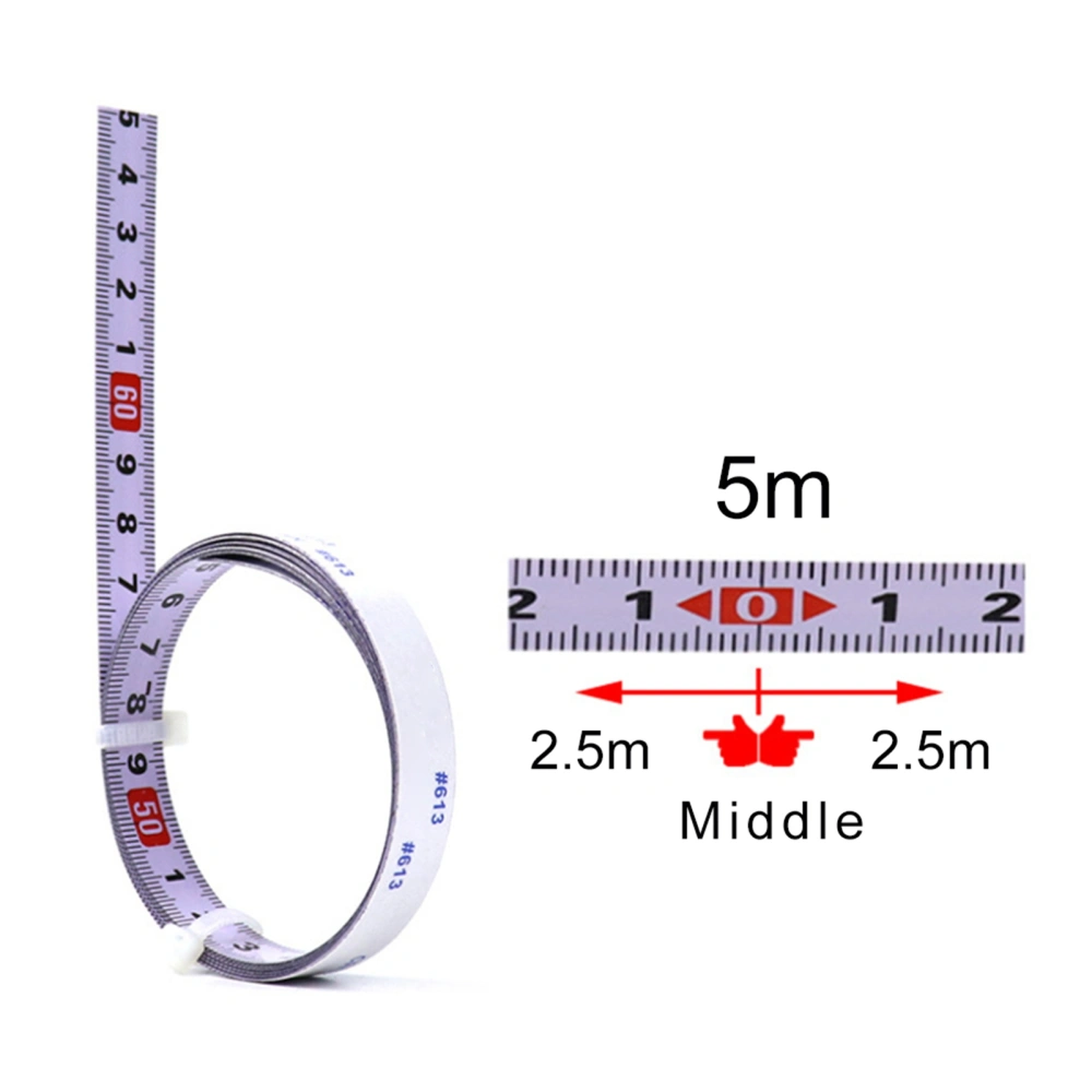 Self Adhesive Tape Measure Steel Tape Ruler Metric Scale for Saw Table Woodworking Tools