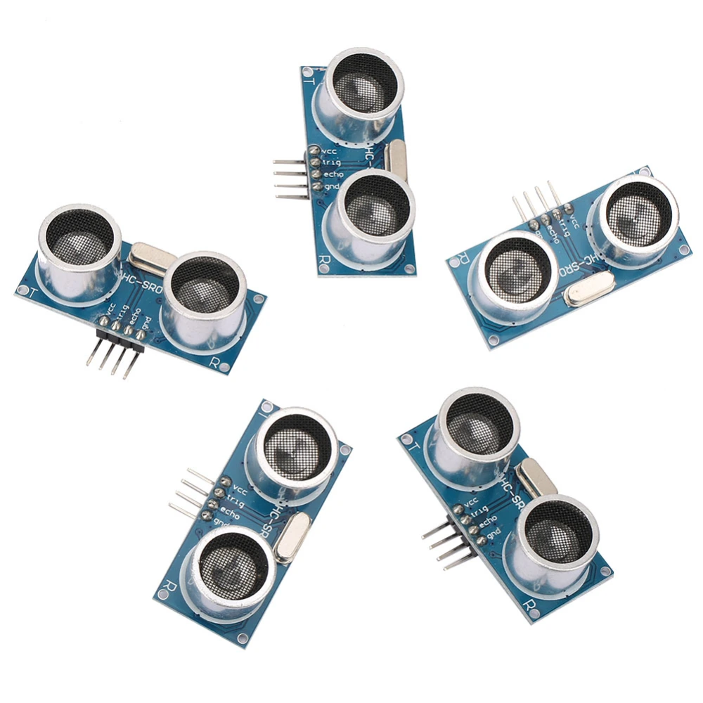 5pcs HC SR04 Ultrasonic Ranging Module Distance Measuring Sensor Transducer for Arduino