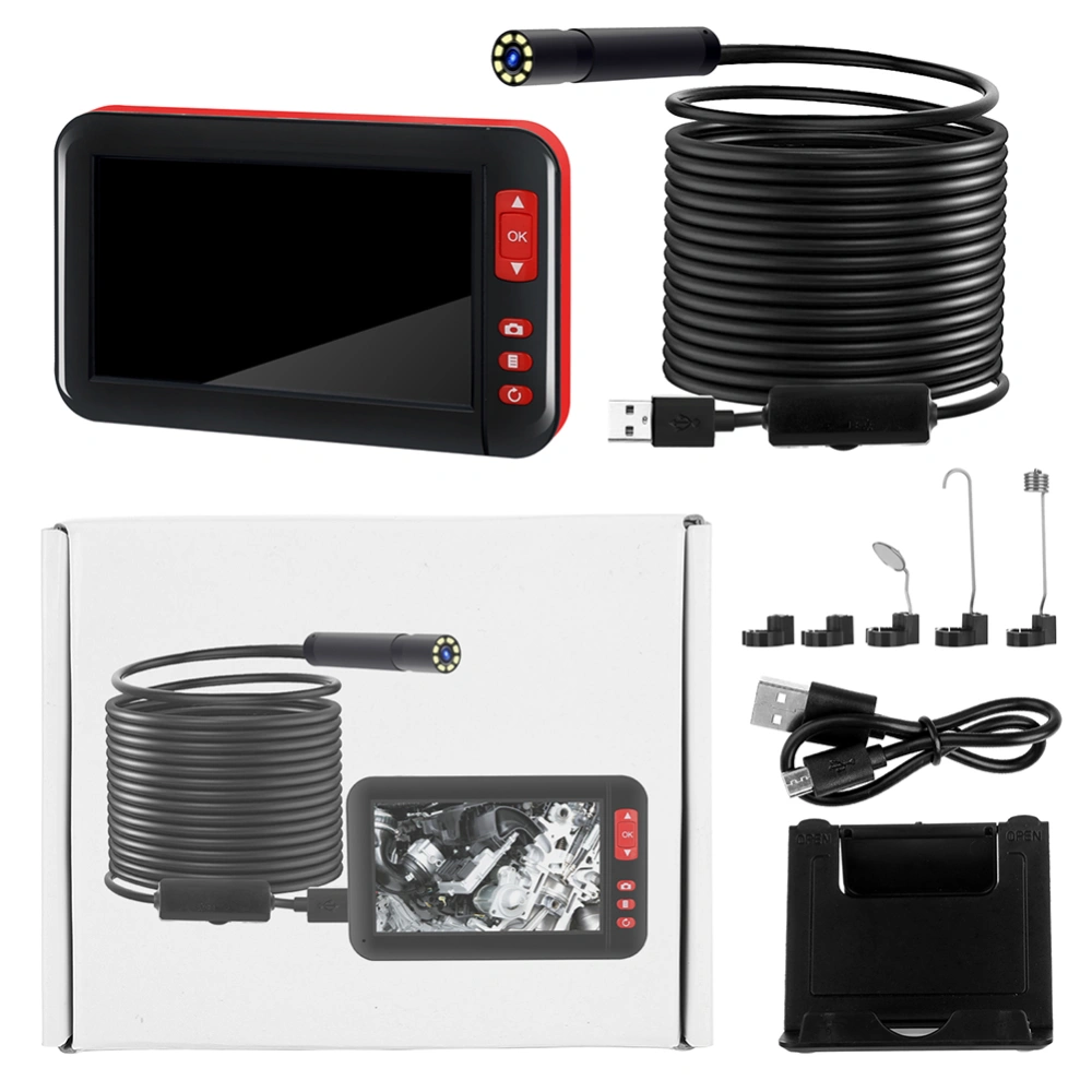 F200 4.3" Digital 1080P LCD Endoscope Inspection Camera Boroscope USB Charging(2m)