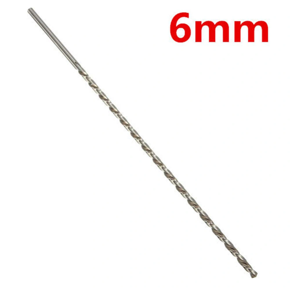 Drill Bit Professional Fine Machined High Strength Straight Shank Drill Bit for Wood Metal Aluminum Plastic 6x350mm