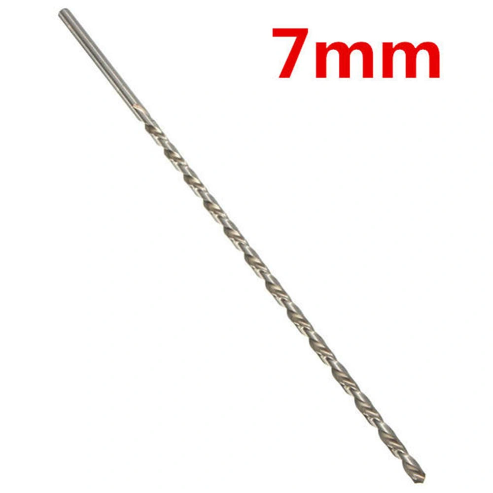 Drill Bit Professional Fine Machined High Strength Straight Shank Drill Bit for Wood Metal Aluminum Plastic 7x350mm