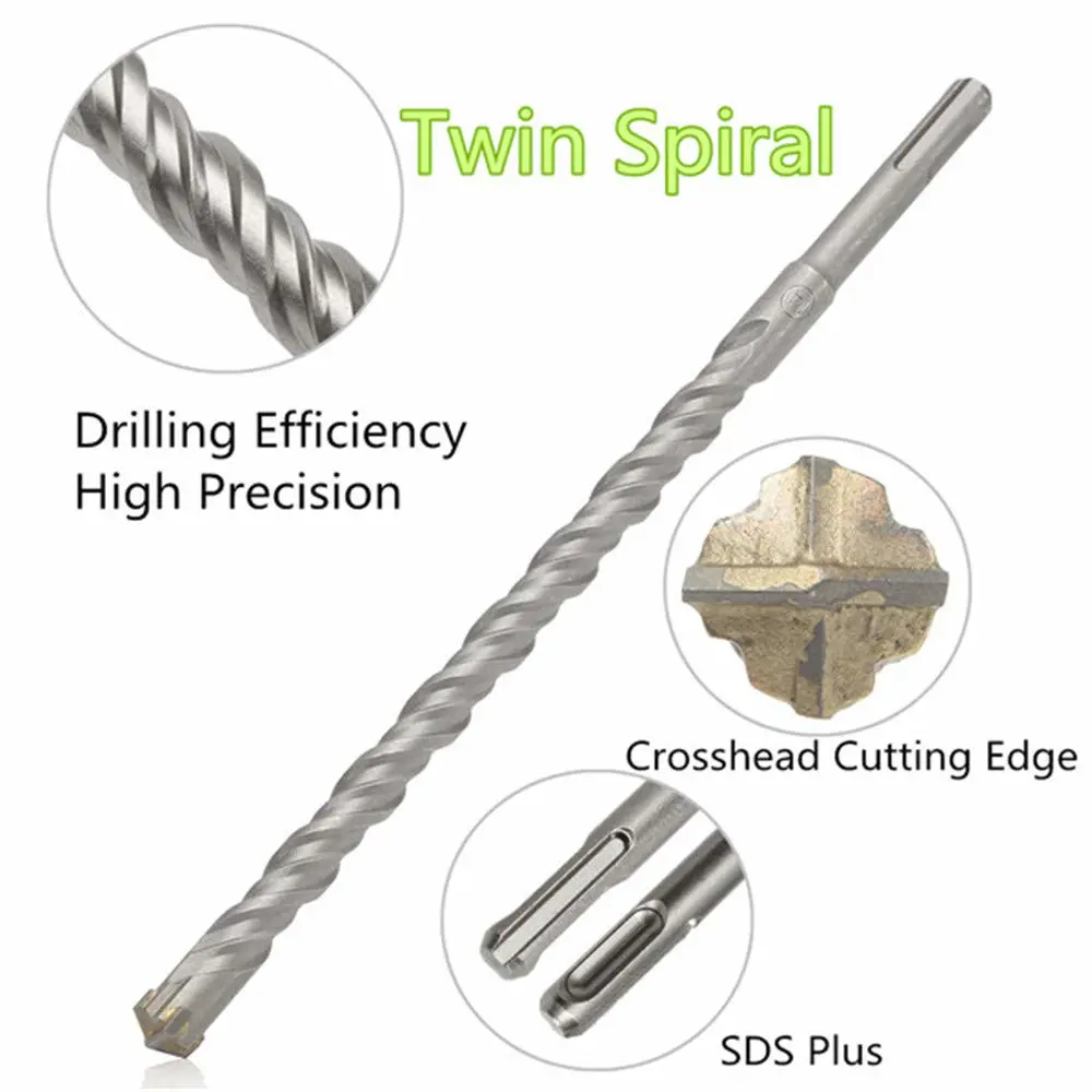 Drill Bit Professional 12MMx350 Fine Machined High Strength SSD Electric Hammer Drill Bit for Electric Hammer Accessories