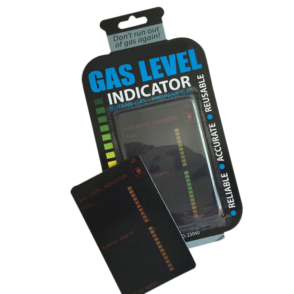 Magnetic Gas Level Indicator LCD Display Gas Tank Level Test Card Monitors for Home Kitchen