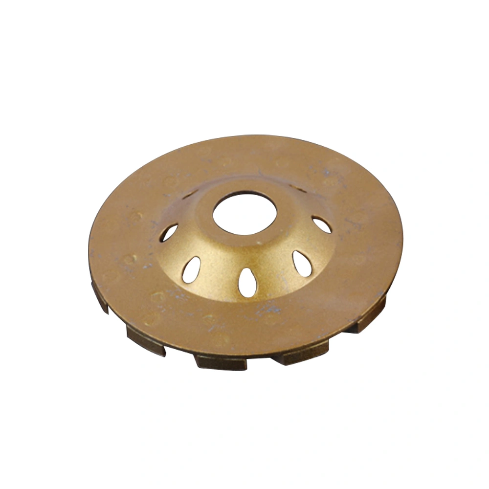 100 Grit Thick Grinding Wheel Metal Alloy DIY Grinding Wheel with 100mm Outer Diameter for Electric Grinder Gold