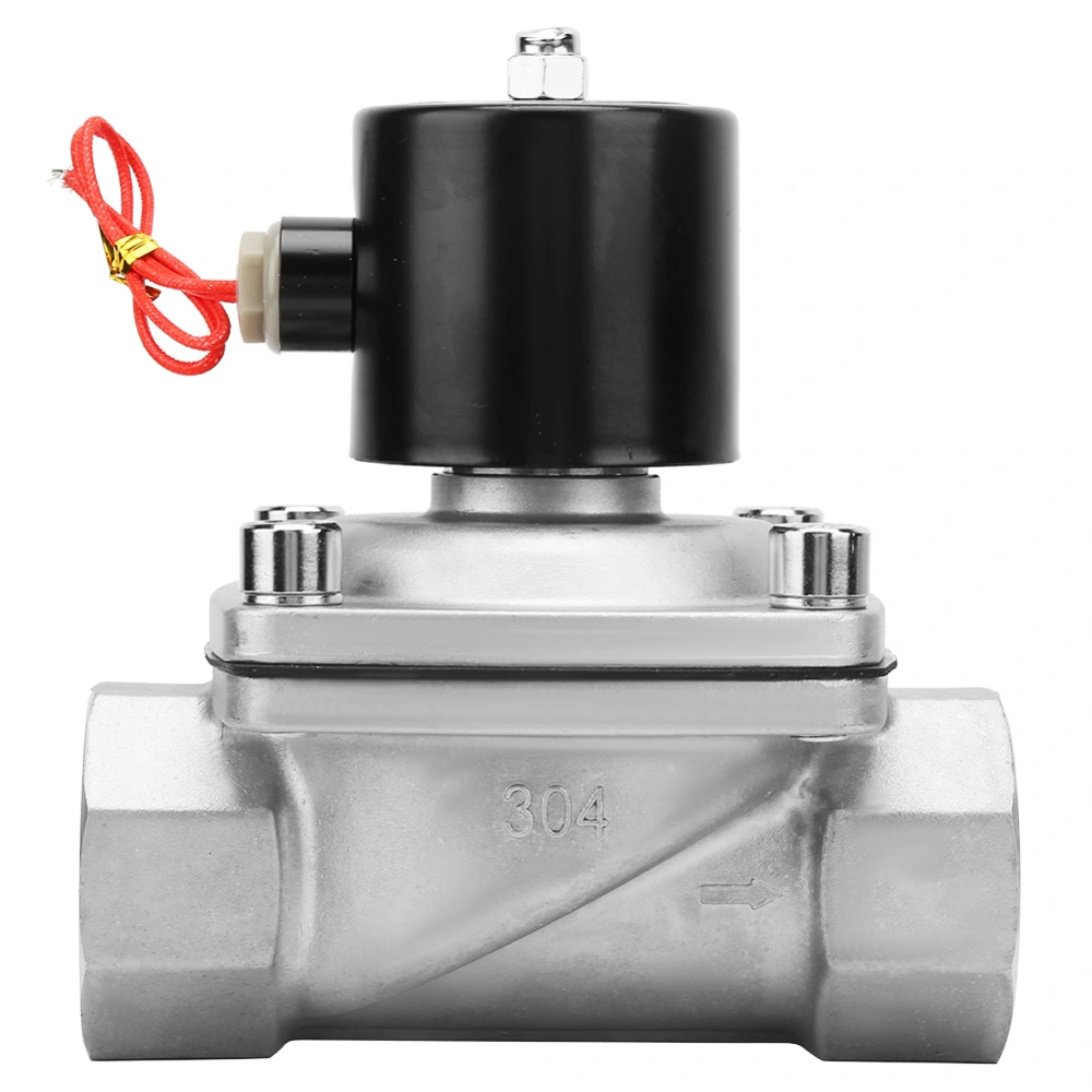 G2' Single Direction Stainless Steel Solenoid Valve Straight Through Type Valve AC220V