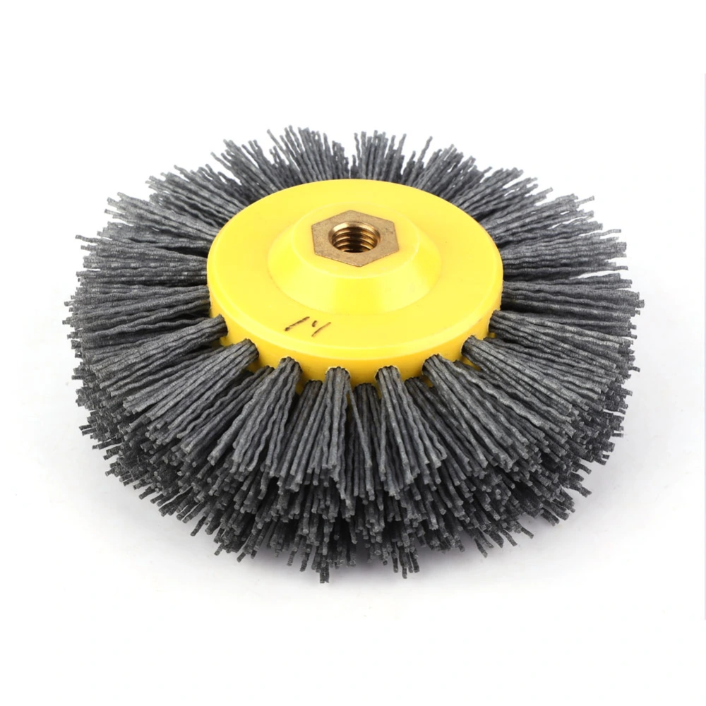 Abrasive Wire Drawing Wheel Brush Polished Head Brush for Antique Stone Wood (120#)