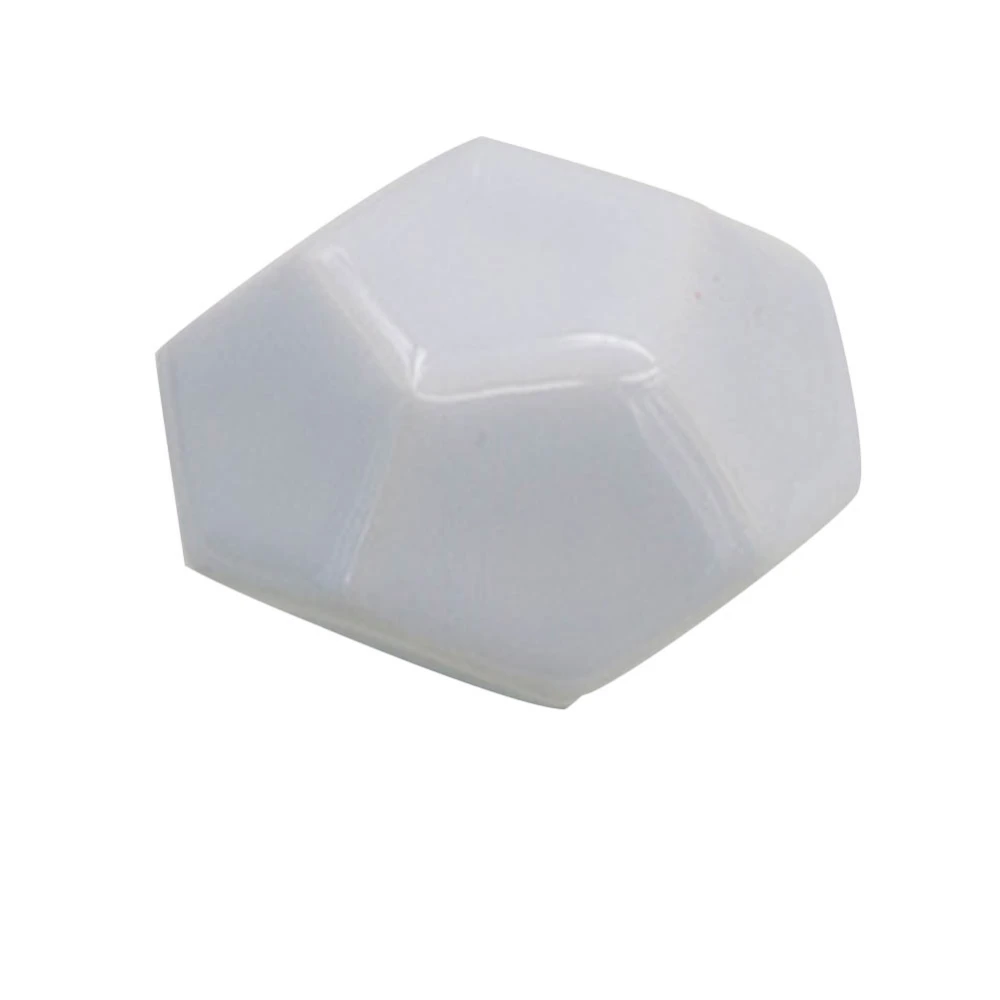 Diamond Shape Ceramic Door Knob Drawer Cupboard Wardrobe Furniture Pull Handle (White)