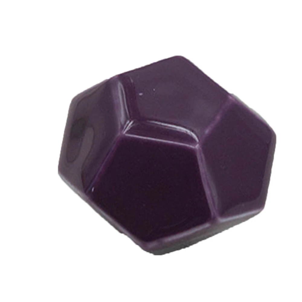 Diamond Shape Ceramic Door Knob Drawer Cupboard Wardrobe Furniture Pull Handle (Purple)