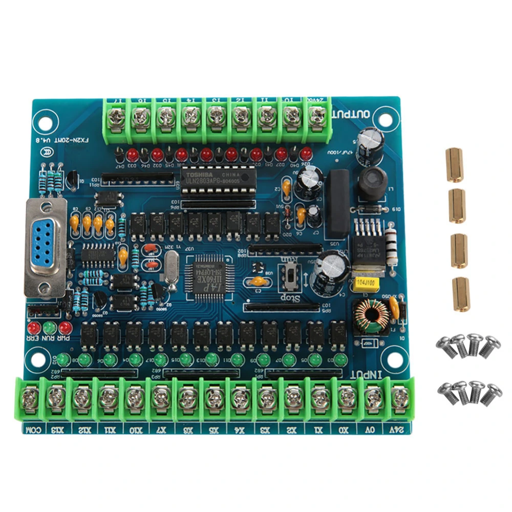 Industrial Programmable Control Board FX2N-20MT 12 Input 8 Output 24V 0.5A