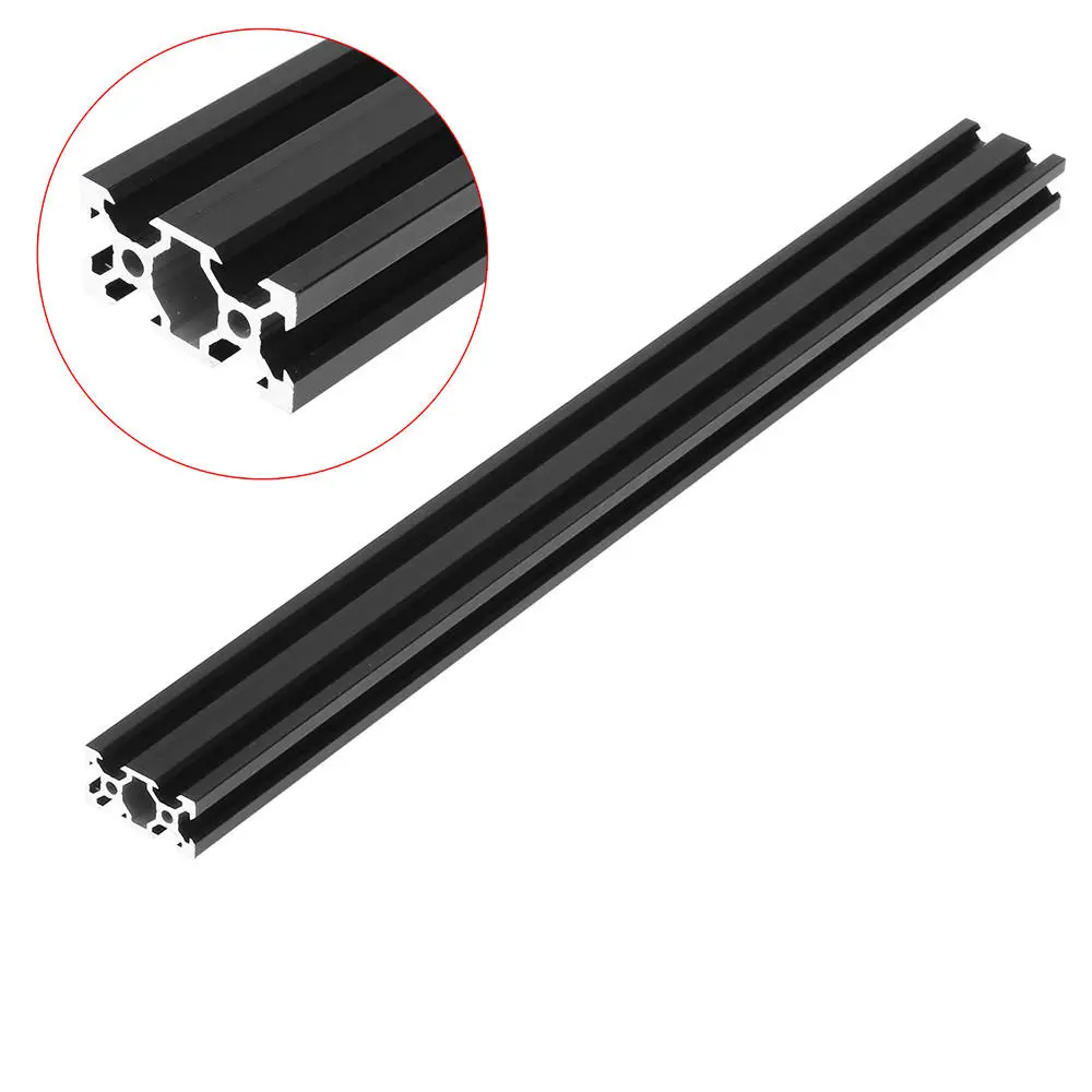 2040 for V Slot Aluminum Profile 600mm European Standard Anodized Linear Rail Black