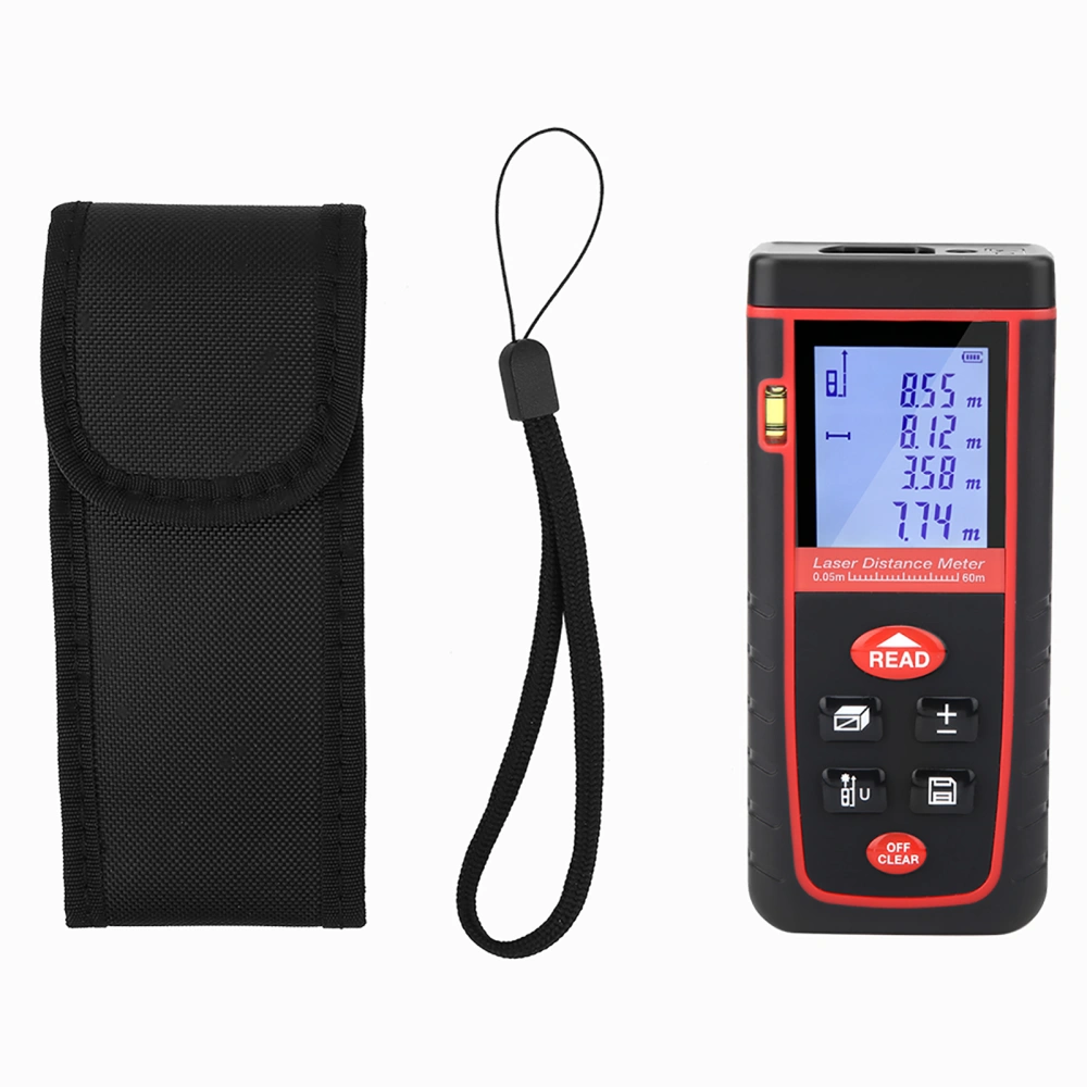 LCD Display rz-s 60M Laser Distance Meter Measurer Distance Measuring Tool Range Finder