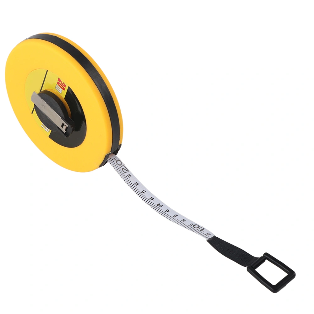 20m Site Measurement Fiberglass Tape Measure Soft Rulers Building Surveying Measuring Tool