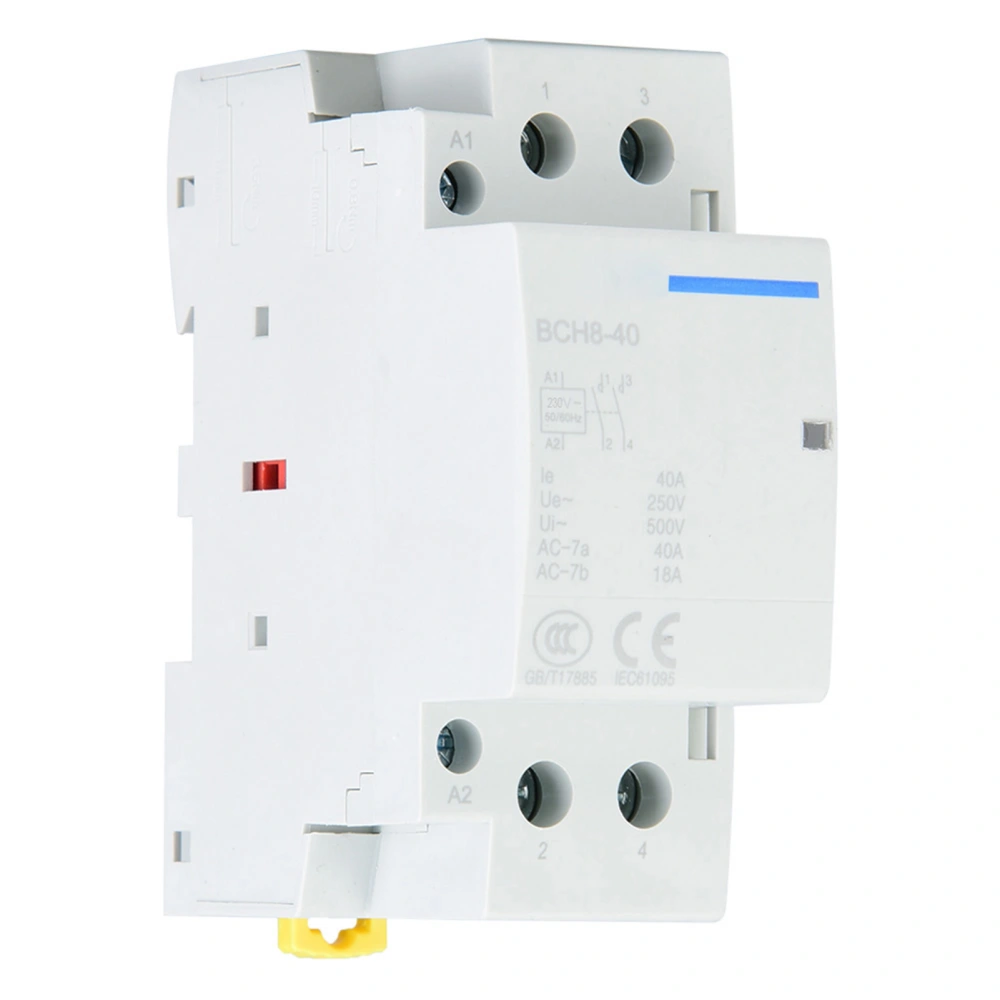 2P 40A Low Power Consumption Household DIN Rail AC Contactor 2NO 50/60HZ 220V/230V