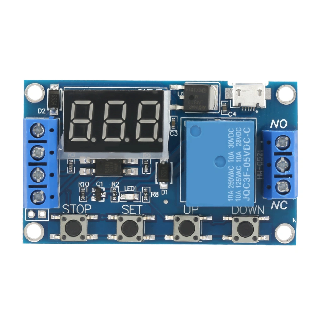 DC 5-30V LED Display Delay On/Off Relay Module Trigger Cycle Delay Timer Switch