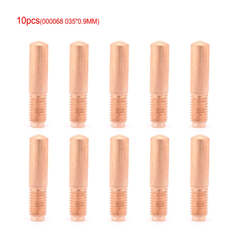 10pcs/set MIG Welding Contact Tips 035"0.9MM for Miller 000068