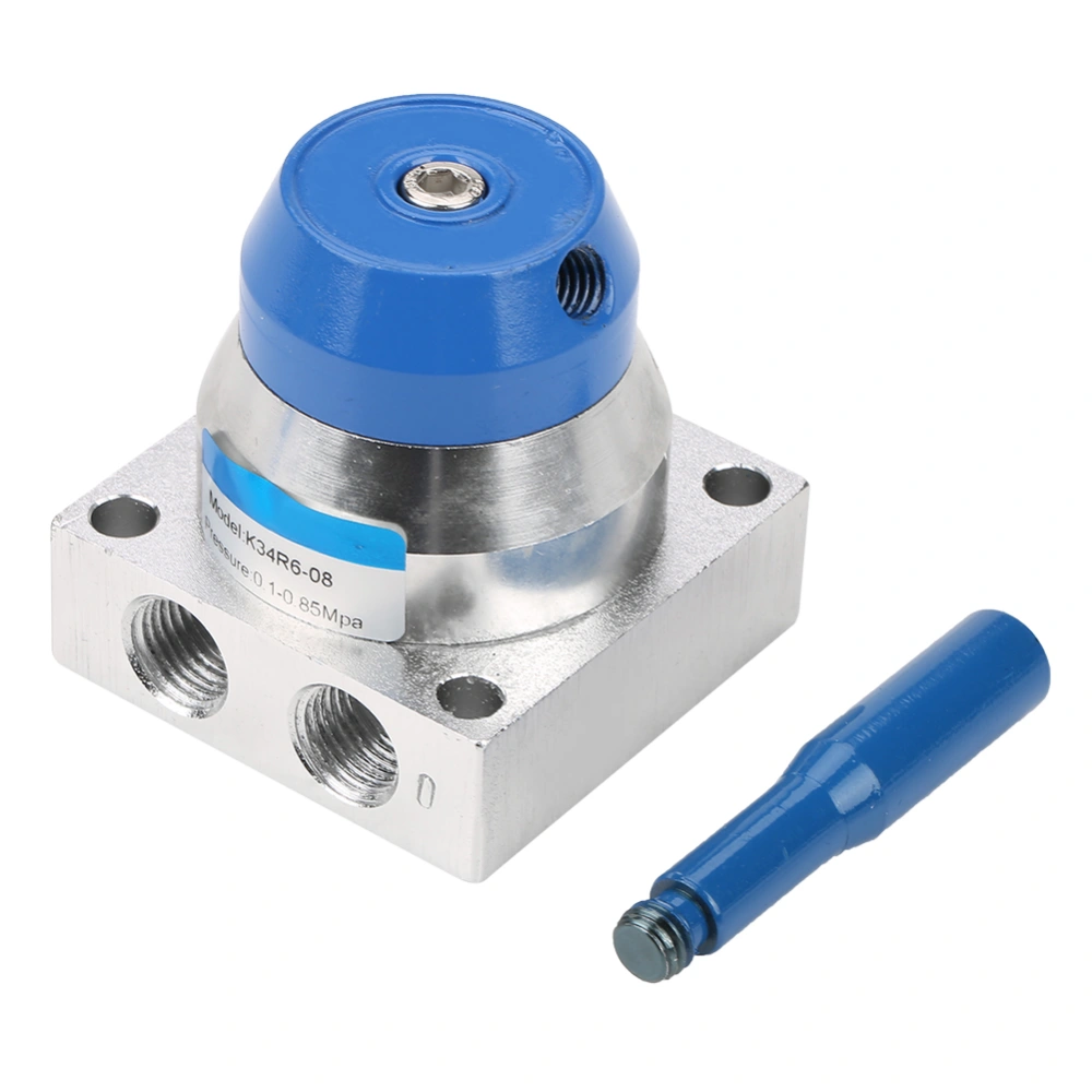 G1/4" Thread 3 Position 4 Way Aluminium Alloy Pneumatic Hand Lever Valve