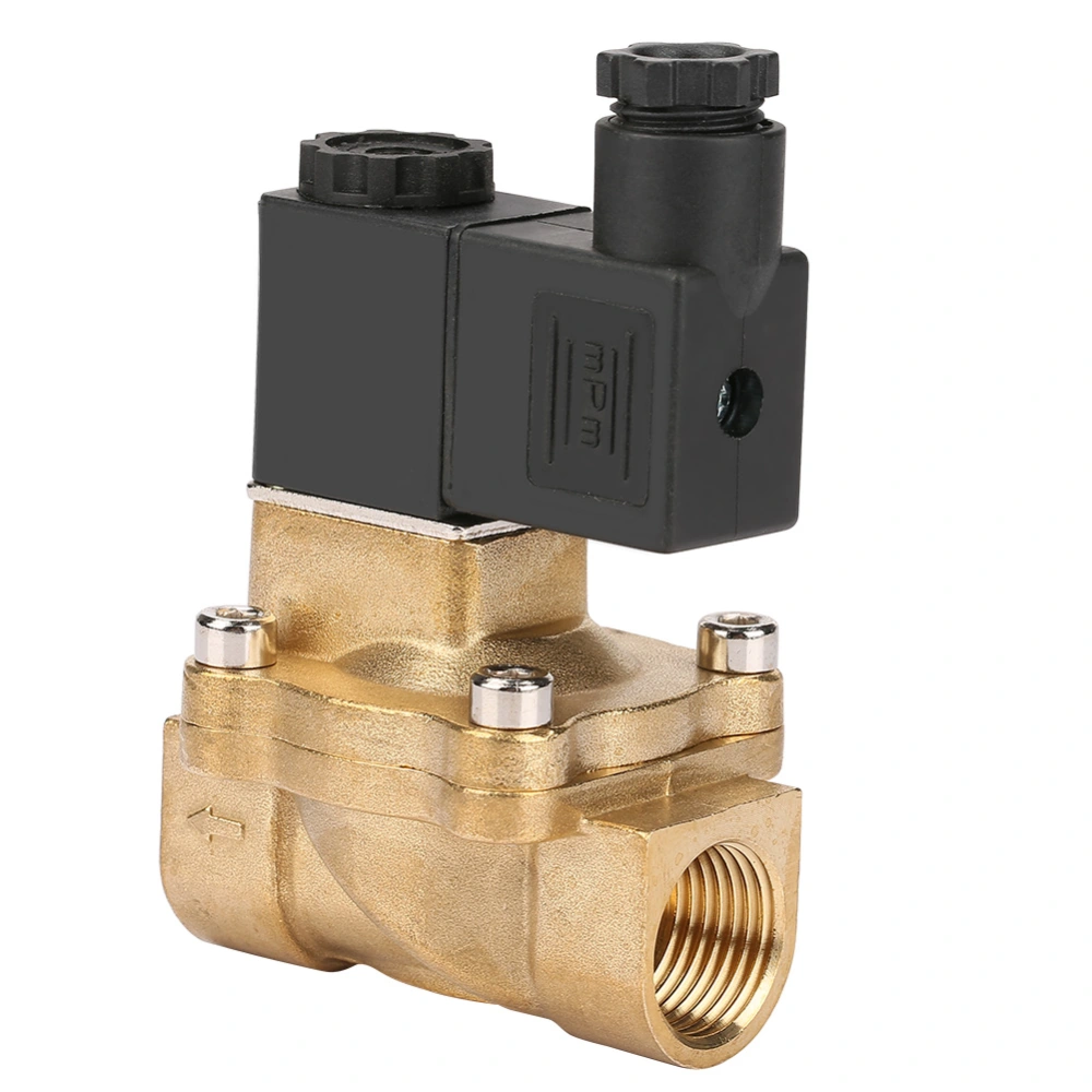 G1/2 Two port Two position Pilot Operated Solenoid Valve for Air Oil Water (DC24V)