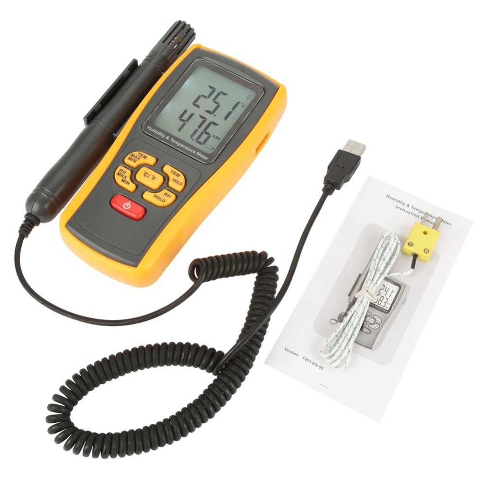 GM1361 Digital Humidity & Temperature Meter 10℃ to 50℃ K Type 30℃ to 1000℃