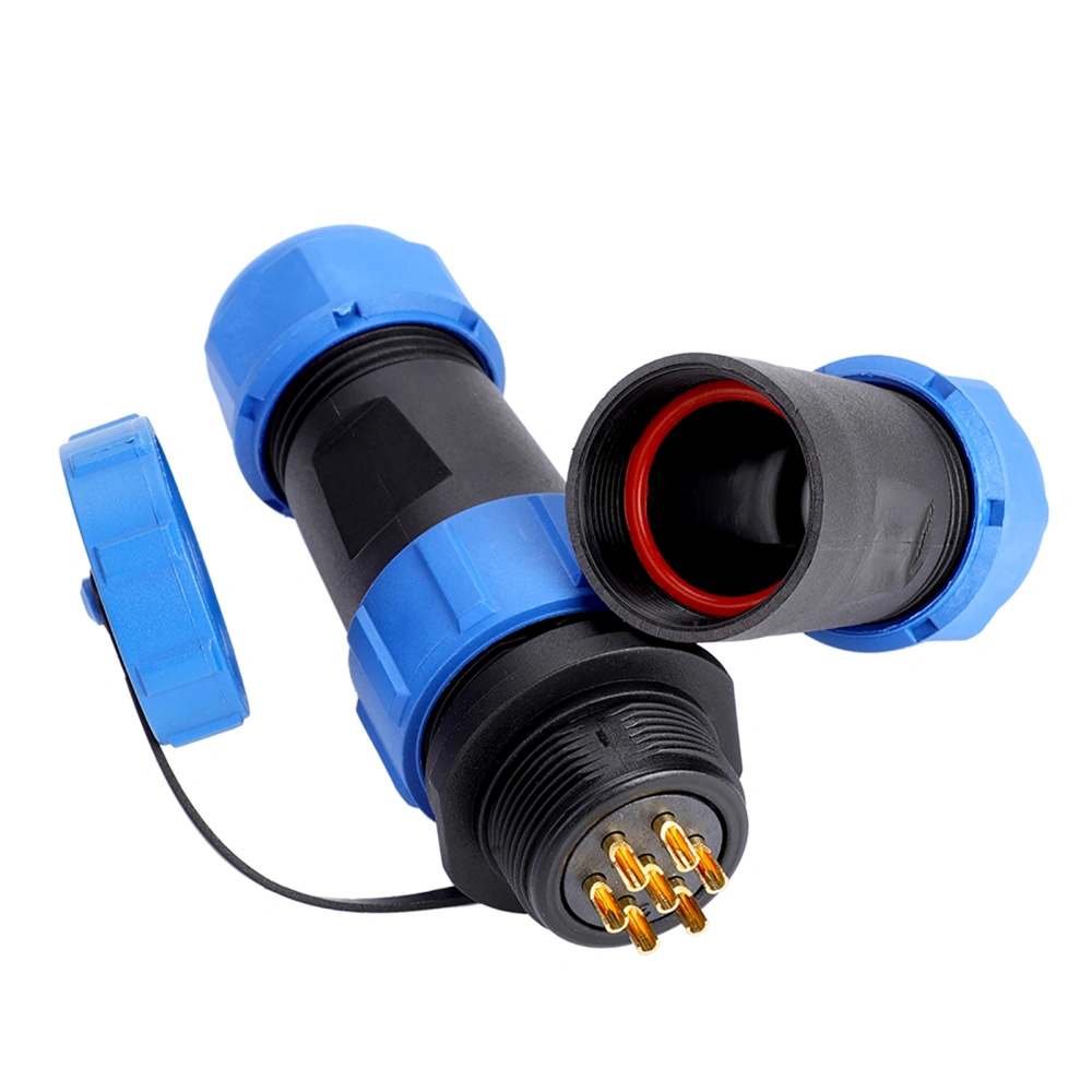 SP21 IP68 7Pin Waterproof Plastic Aviation Plug Socket Cable in line Connector( 7Pin)