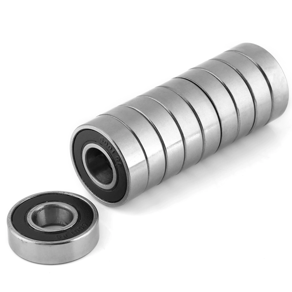 10 Pcs Durable MultiUse Rubber Sealed Deep Groove 60012RS Ball Bearings(12x28x8mm)