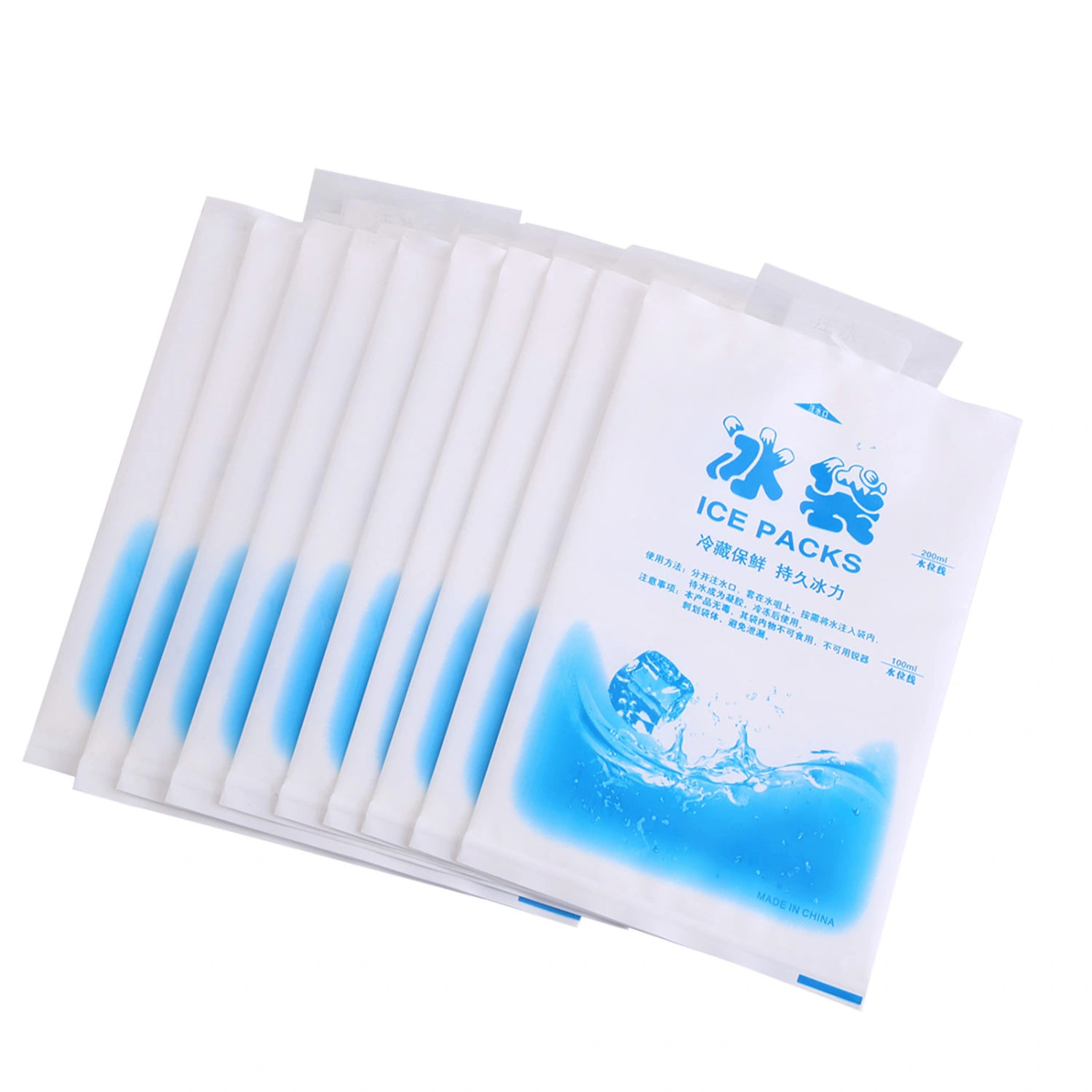 Freeze Reusable Cold Ice Gel Pack Picnic Food Storage Cooler Bag (200ml)